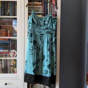 Silk Floral Midi Dress // Laundry by Shelli Segal // Size 10